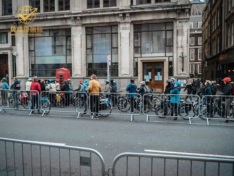 Valla de barreras de control de multitudes