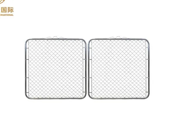 Puerta de valla metálica