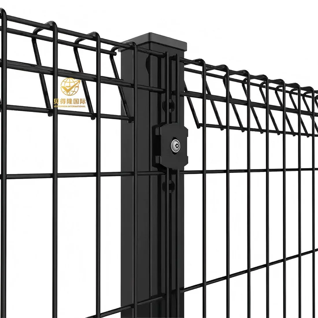 Valla superior curvada brc galvanizada por inmersión en caliente